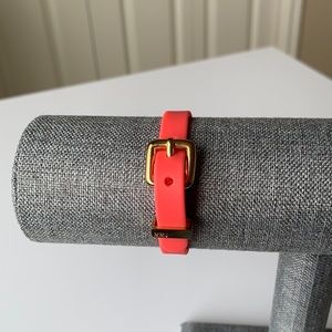 Marc by Marc Jacobs (MBMJ) Rubber Bracelet in gold and coral